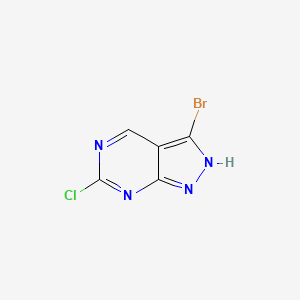 3-Bromo-6-chloro-1H-pyrazolo[3,4-d]pyrimidine