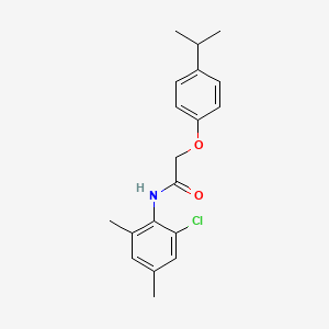 molecular formula C19H22ClNO2 B5662098 N-(2-chloro-4,6-dimethylphenyl)-2-(4-propan-2-ylphenoxy)acetamide 