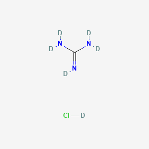 molecular formula CH6ClN3 B566211 Guanidine-d5 deuteriochloride CAS No. 108694-93-5