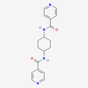 molecular formula C18H20N4O2 B5662264 N-[4-(PYRIDINE-4-AMIDO)CYCLOHEXYL]PYRIDINE-4-CARBOXAMIDE 