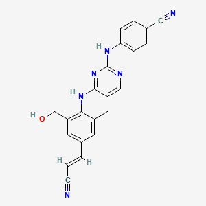 molecular formula C22H18N6O B566229 2-Hydroxymethyl Rilpivirine CAS No. 1798429-64-7