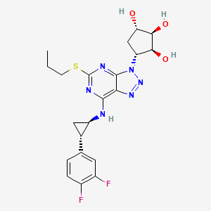 molecular formula C21H24F2N6O3S B566231 Deshydroxyethoxy Ticagrelor-d7 CAS No. 220347-05-7