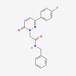 molecular formula C19H16FN3O2 B5662325 N-benzyl-2-(3-(4-fluorophenyl)-6-oxopyridazin-1(6H)-yl)acetamide 