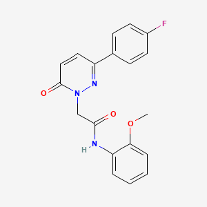 molecular formula C19H16FN3O3 B5662351 2-[3-(4-fluorophenyl)-6-oxopyridazin-1(6H)-yl]-N-(2-methoxyphenyl)acetamide 