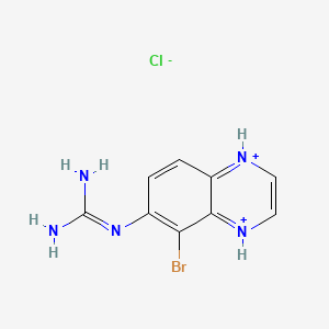 molecular formula C9H9BrClN5 B566236 N-(5-Bromo-6-quinoxalinyl)quanidine Hydrochloride CAS No. 1797986-78-7