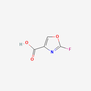 molecular formula C4H2FNO3 B566237 2-Fluorooxazole-4-carboxylic acid CAS No. 1167056-76-9