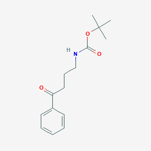 molecular formula C15H21NO3 B056628 tert-Butyl (4-oxo-4-phenylbutyl)carbamate CAS No. 116437-41-3
