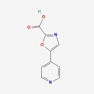 molecular formula C9H6N2O3 B566287 5-Pyridin-4-YL-oxazole-2-carboxylic acid CAS No. 857521-75-6