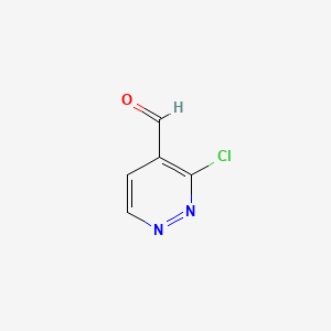 molecular formula C5H3ClN2O B566291 3-Chloropyridazine-4-carbaldehyde CAS No. 1797131-37-3
