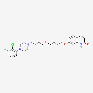 molecular formula C27H35Cl2N3O3 B566297 Aripiprazole USP RC H CAS No. 1796928-63-6