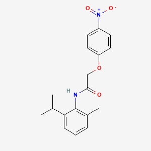 molecular formula C18H20N2O4 B5663007 N-(2-methyl-6-propan-2-ylphenyl)-2-(4-nitrophenoxy)acetamide 