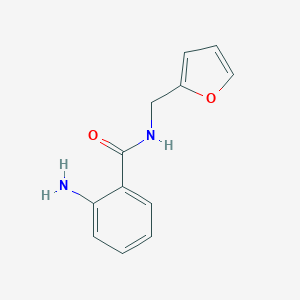 molecular formula C12H12N2O2 B056633 2-amino-N-(furan-2-ylmethyl)benzamide CAS No. 117507-63-8