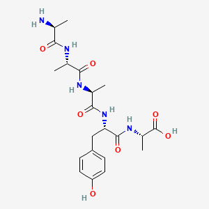 molecular formula C21H31N5O7 B566330 H-Ala-Ala-Ala-Tyr-Ala-OH CAS No. 107865-40-7