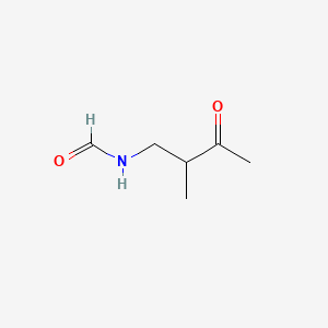 molecular formula C6H11NO2 B566331 Formamide,n-(2-methyl-3-oxobutyl)- CAS No. 102153-89-9