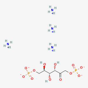 molecular formula C6H26N4O12P2 B566336 D(+)Fructofuranose 1,6-diphosphate tetra(cyclohexylammonium) salt CAS No. 103213-44-1