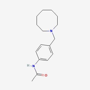 molecular formula C16H24N2O B5663406 N-[4-(azocan-1-ylmethyl)phenyl]acetamide 