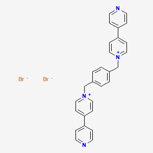 molecular formula C28H24Br2N4 B566341 1,1'-[1,4-Phenylenebis(methylene)]bis(4,4'-bipyridinium) Dibromide CAS No. 106867-97-4