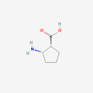molecular formula C6H11NO2 B056635 (1r,2s)-2-Aminocyclopentanecarboxylic acid CAS No. 122672-46-2
