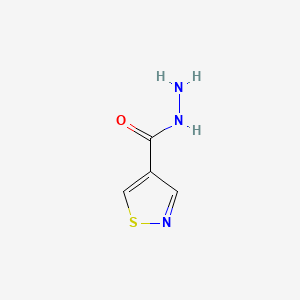 molecular formula C4H5N3OS B566352 1,2-Thiazole-4-carbohydrazide CAS No. 101258-25-7