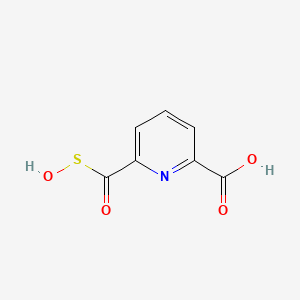 molecular formula C7H5NO4S B566355 6-[(Hydroxysulfanyl)carbonyl]pyridine-2-carboxylic acid CAS No. 104820-88-4