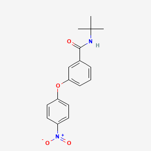 molecular formula C17H18N2O4 B5663568 N-tert-butyl-3-(4-nitrophenoxy)benzamide 