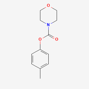 molecular formula C12H15NO3 B5663574 Morpholine-4-carboxylic acid p-tolyl ester 