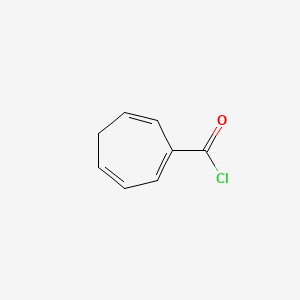 molecular formula C8H7ClO B566379 Cyclohepta-1,3,6-triene-1-carbonyl chloride CAS No. 101251-78-9