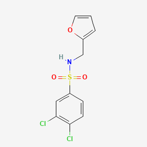 molecular formula C11H9Cl2NO3S B5663857 N1-(2-furylmethyl)-3,4-dichlorobenzene-1-sulfonamide CAS No. 353247-91-3