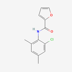 molecular formula C13H12ClNO2 B5664000 N-(2-chloro-4,6-dimethylphenyl)furan-2-carboxamide 