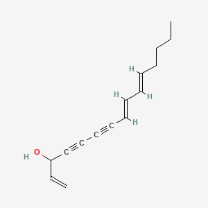 molecular formula C15H18O B566401 (8E,10E)-pentadeca-1,8,10-trien-4,6-diyn-3-ol CAS No. 19833-08-0