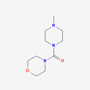 molecular formula C10H19N3O2 B5664066 Methanone, (4-methyl-1-piperazinyl)-4-morpholinyl- CAS No. 329227-82-9