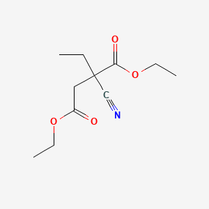molecular formula C11H17NO4 B566413 Diethyl 2-cyano-2-ethylsuccinate CAS No. 100056-03-9