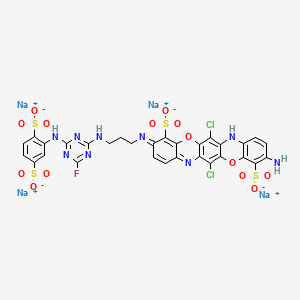 molecular formula C30H18Cl2FN9Na4O14S4 B566433 EC 402-590-9 CAS No. 109125-56-6