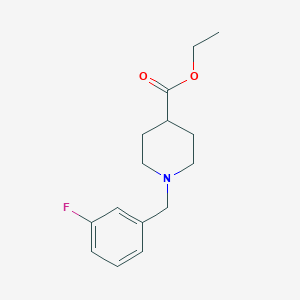 molecular formula C15H20FNO2 B5664439 ethyl 1-(3-fluorobenzyl)piperidine-4-carboxylate CAS No. 5301-50-8