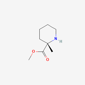 molecular formula C8H15NO2 B566444 (S)-Methyl 2-methylpiperidine-2-carboxylate CAS No. 109772-27-2