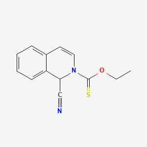 molecular formula C13H12N2OS B566447 O-ethyl 1-cyano-1H-isoquinoline-2-carbothioate CAS No. 19821-41-1
