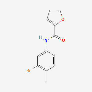 molecular formula C12H10BrNO2 B5664482 N-(3-bromo-4-methylphenyl)furan-2-carboxamide 