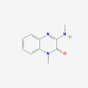 molecular formula C9H10N4O B566463 1-METHYL-3-(METHYLAMINO)QUINOXALIN-2(1H)-ONE CAS No. 103262-66-4
