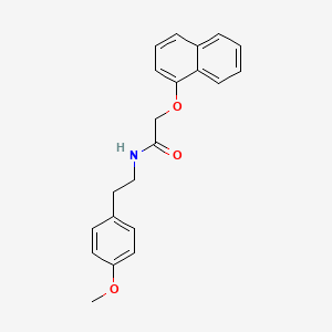 molecular formula C21H21NO3 B5664631 N-[2-(4-methoxyphenyl)ethyl]-2-(naphthalen-1-yloxy)acetamide 
