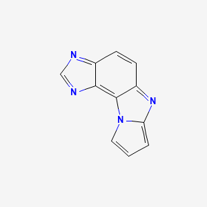 molecular formula C11H6N4 B566471 Imidazo[4,5-g]pyrrolo[1,2-A]benzimidazole CAS No. 110748-81-7