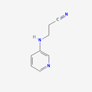 molecular formula C8H9N3 B566477 3-(Pyridin-3-ylamino)propanenitrile CAS No. 101257-92-5