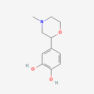 1,2-Benzenediol,4-(4-methyl-2-morpholinyl)-