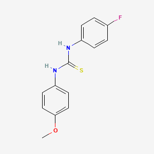 molecular formula C14H13FN2OS B5665177 1-(4-Fluorophenyl)-3-(4-methoxyphenyl)thiourea CAS No. 405-61-8