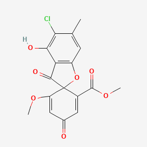Methyl 5-chloro-4-hydroxy-5'-methoxy-6-methyl-3,3'-dioxospiro[1-benzofuran-2,6'-cyclohexa-1,4-diene]-1'-carboxylate