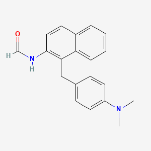 molecular formula C20H20N2O B5665380 N-[1-[[4-(dimethylamino)phenyl]methyl]naphthalen-2-yl]formamide 