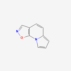 molecular formula C9H6N2O B566548 Isoxazolo[5,4-e]indolizine CAS No. 110799-54-7