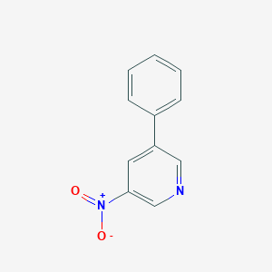 molecular formula C11H8N2O2 B056655 3-硝基-5-苯基吡啶 CAS No. 123792-62-1