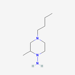 4-Butyl-2-methylpiperazin-1-amine