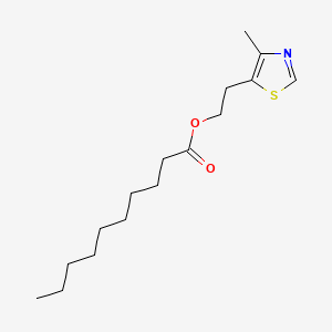molecular formula C16H27NO2S B566557 2-(4-Methyl-5-thiazolyl)ethyl decanoate CAS No. 101426-31-7