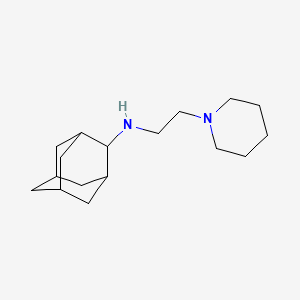 molecular formula C17H30N2 B5665617 N-(2-piperidin-1-ylethyl)adamantan-2-amine 